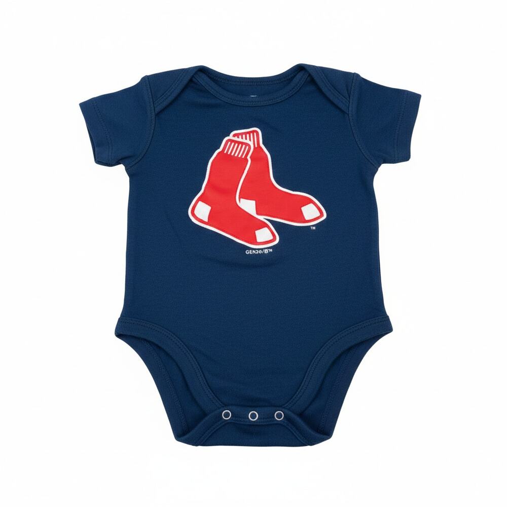 Boston Red Sox Baby Bodysuit Size 3-6 Months Gen2 MLB Genuine Merchandise Navy